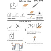 Eportatif Bar Masası Mutfak Masası Otel Cafe Masa 1010 - 3