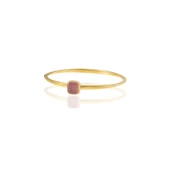 Kadir Jewellery Zirkon Taşlı Ayarlanabilir 22 Ayar Altın Kaplama Bilezik - 4