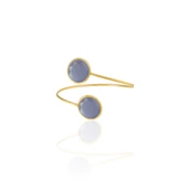 Kadir Jewellery 22 Ayar Altın Kaplama Zirkon Taşlı Ayarlanabilir Trend Bilezik - 11