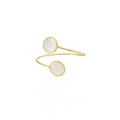 Kadir Jewellery 22 Ayar Altın Kaplama Zirkon Taşlı Ayarlanabilir Trend Bilezik - 12