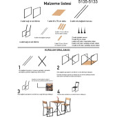Eportatif Çalışma Masası Bilgisayar Masası Ofis Sandalyesi 1016 - 4