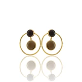 Kadir Jewellery 22 Ayar Altın Kaplama Kadın Halka Küpe -El İşçiliği Ve Hipoalerjenik Küpe thumbnail 6