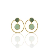 Kadir Jewellery 22 Ayar Altın Kaplama Kadın Halka Küpe -El İşçiliği Ve Hipoalerjenik Küpe thumbnail 2