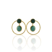 Kadir Jewellery 22 Ayar Altın Kaplama Kadın Halka Küpe -El İşçiliği Ve Hipoalerjenik Küpe thumbnail 11