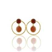 Kadir Jewellery 22 Ayar Altın Kaplama Kadın Halka Küpe -El İşçiliği Ve Hipoalerjenik Küpe thumbnail 7