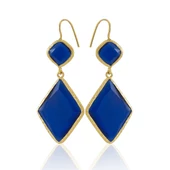 Kadir Jewellery 22 Ayar Altın Kaplama Kadın Sallantılı Küpe -El İşçiliği Ve Hipoalerjenik Küpe - 8