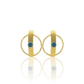 Kadir Jewellery 22 Ayar Altın Kaplama Vintage Küpe -El İşçiliği Ve Hipoalerjenik Küpe thumbnail 10