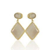 Kadir Jewellery 22 Ayar Altın Kaplama Kadın Sallantılı Küpe -El İşçiliği Ve Hipoalerjenik Küpe thumbnail 11