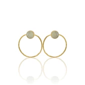 Kadir Jewellery 22 Ayar Altın Kaplama Kadın Halka Küpe -El İşçiliği Ve Hipoalerjenik Küpe thumbnail 10