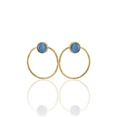 Kadir Jewellery 22 Ayar Altın Kaplama Kadın Halka Küpe -El İşçiliği Ve Hipoalerjenik Küpe thumbnail 11