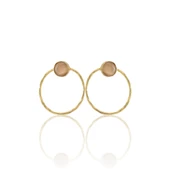 Kadir Jewellery 22 Ayar Altın Kaplama Kadın Halka Küpe -El İşçiliği Ve Hipoalerjenik Küpe thumbnail 6