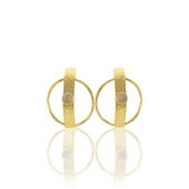 Kadir Jewellery 22 Ayar Altın Kaplama Vintage Küpe -El İşçiliği Ve Hipoalerjenik Küpe thumbnail 12