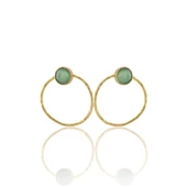 Kadir Jewellery 22 Ayar Altın Kaplama Kadın Halka Küpe -El İşçiliği Ve Hipoalerjenik Küpe thumbnail 3