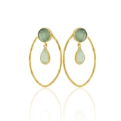Kadir Jewellery 22 Ayar Altın Kaplama Vintage Küpe -El İşçiliği Ve Hipoalerjenik Küpe - 4