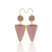 Kadir Jewellery 22 Ayar Altın Kaplama Kadın Sallantılı Küpe -El İşçiliği Ve Hipoalerjenik Küpe thumbnail 6