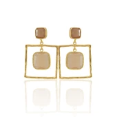 Kadir Jewellery 22 Ayar Altın Kaplama Kadın Sallantılı Küpe -El İşçiliği Ve Hipoalerjenik Küpe thumbnail 7