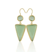 Kadir Jewellery 22 Ayar Altın Kaplama Kadın Sallantılı Küpe -El İşçiliği Ve Hipoalerjenik Küpe thumbnail 4