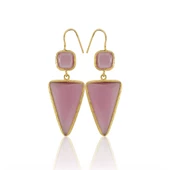 Kadir Jewellery 22 Ayar Altın Kaplama Kadın Sallantılı Küpe -El İşçiliği Ve Hipoalerjenik Küpe thumbnail 1