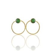 Kadir Jewellery 22 Ayar Altın Kaplama Kadın Halka Küpe -El İşçiliği Ve Hipoalerjenik Küpe thumbnail 2