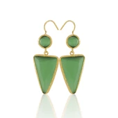 Kadir Jewellery 22 Ayar Altın Kaplama Kadın Sallantılı Küpe -El İşçiliği Ve Hipoalerjenik Küpe thumbnail 3