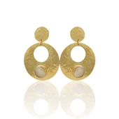 Kadir Jewellery 22 Ayar Altın Kaplama Vintage Küpe -El İşçiliği Ve Hipoalerjenik Küpe thumbnail 3