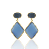 Kadir Jewellery 22 Ayar Altın Kaplama Kadın Sallantılı Küpe -El İşçiliği Ve Hipoalerjenik Küpe thumbnail 12