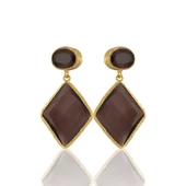 Kadir Jewellery 22 Ayar Altın Kaplama Kadın Sallantılı Küpe -El İşçiliği Ve Hipoalerjenik Küpe thumbnail 8