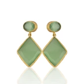 Kadir Jewellery 22 Ayar Altın Kaplama Kadın Sallantılı Küpe -El İşçiliği Ve Hipoalerjenik Küpe thumbnail 4