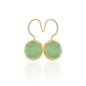 Kadir Jewellery 22 Ayar Altın Kaplama Kadın Taşlı Küpe -El İşçiliği Ve Hipoalerjenik Küpe -E01 thumbnail 3