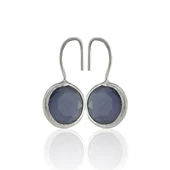 Kadir Jewellery Gümüş Kaplama Kadın Taşlı Küpe -El İşçiliği Ve Hipoalerjenik Küpe - 10