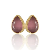 Kadir Jewellery 22 Ayar Altın Kaplama Kadın Minimal Küpe -El İşçiliği Ve Hipoalerjenik Küpe thumbnail 6