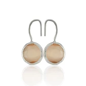 Kadir Jewellery Gümüş Kaplama Kadın Taşlı Küpe -El İşçiliği Ve Hipoalerjenik Küpe - 6