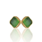 Kadir Jewellery 22 Ayar Altın Kaplama Kadın Minimal Küpe -El İşçiliği Ve Hipoalerjenik Küpe thumbnail 3