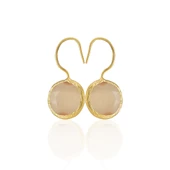 Kadir Jewellery 22 Ayar Altın Kaplama Kadın Taşlı Küpe -El İşçiliği Ve Hipoalerjenik Küpe -E01 thumbnail 7