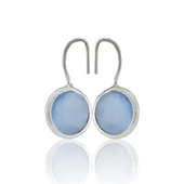 Kadir Jewellery Gümüş Kaplama Kadın Taşlı Küpe -El İşçiliği Ve Hipoalerjenik Küpe - 12