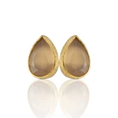 Kadir Jewellery 22 Ayar Altın Kaplama Kadın Minimal Küpe -El İşçiliği Ve Hipoalerjenik Küpe thumbnail 7