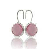 Kadir Jewellery Gümüş Kaplama Kadın Taşlı Küpe -El İşçiliği Ve Hipoalerjenik Küpe - 5