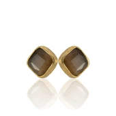 Kadir Jewellery 22 Ayar Altın Kaplama Kadın Minimal Küpe -El İşçiliği Ve Hipoalerjenik Küpe thumbnail 5