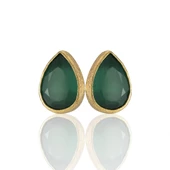 Kadir Jewellery 22 Ayar Altın Kaplama Kadın Minimal Küpe -El İşçiliği Ve Hipoalerjenik Küpe thumbnail 2