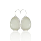 Kadir Jewellery Gümüş Kaplama Fosil Taşlı Küpe -El İşçiliği Ve Hipoalerjenik Küpe thumbnail 12