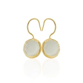 Kadir Jewellery 22 Ayar Altın Kaplama Kadın Taşlı Küpe -El İşçiliği Ve Hipoalerjenik Küpe -E01 thumbnail 11