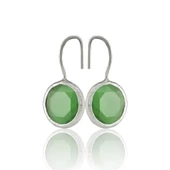Kadir Jewellery Gümüş Kaplama Kadın Taşlı Küpe -El İşçiliği Ve Hipoalerjenik Küpe - 3