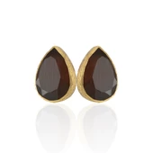 Kadir Jewellery 22 Ayar Altın Kaplama Kadın Minimal Küpe -El İşçiliği Ve Hipoalerjenik Küpe thumbnail 5