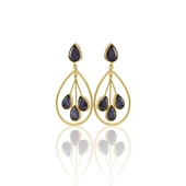 Kadir Jewellery 22 Ayar Altın Kaplama Kadın Sallantılı Küpe -El İşçiliği Ve Hipoalerjenik Küpe - 1