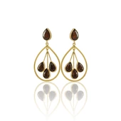 Kadir Jewellery 22 Ayar Altın Kaplama Kadın Sallantılı Küpe -El İşçiliği Ve Hipoalerjenik Küpe - 5