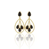 Kadir Jewellery 22 Ayar Altın Kaplama Kadın Sallantılı Küpe -El İşçiliği Ve Hipoalerjenik Küpe - 10