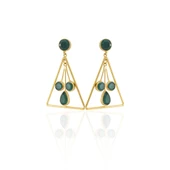 Kadir Jewellery 22 Ayar Altın Kaplama Kadın Sallantılı Küpe -El İşçiliği Ve Hipoalerjenik Küpe - 2