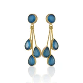 Kadir Jewellery 22 Ayar Altın Kaplama Vintage Küpe -El İşçiliği Ve Hipoalerjenik Küpe thumbnail 10