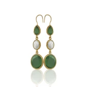 Kadir Jewellery 22 Ayar Altın Kaplama Kadın İnci Küpe -El İşçiliği Ve Hipoalerjenik Küpe - 3