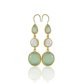 Kadir Jewellery 22 Ayar Altın Kaplama Kadın İnci Küpe -El İşçiliği Ve Hipoalerjenik Küpe - 4